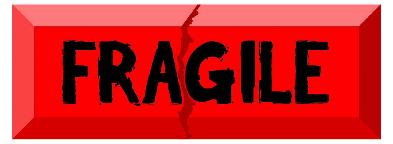 logo fragile handle care