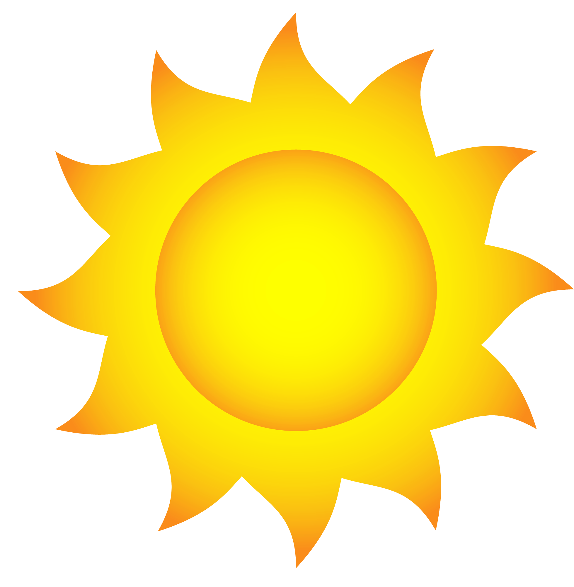 logo matahari bersinar