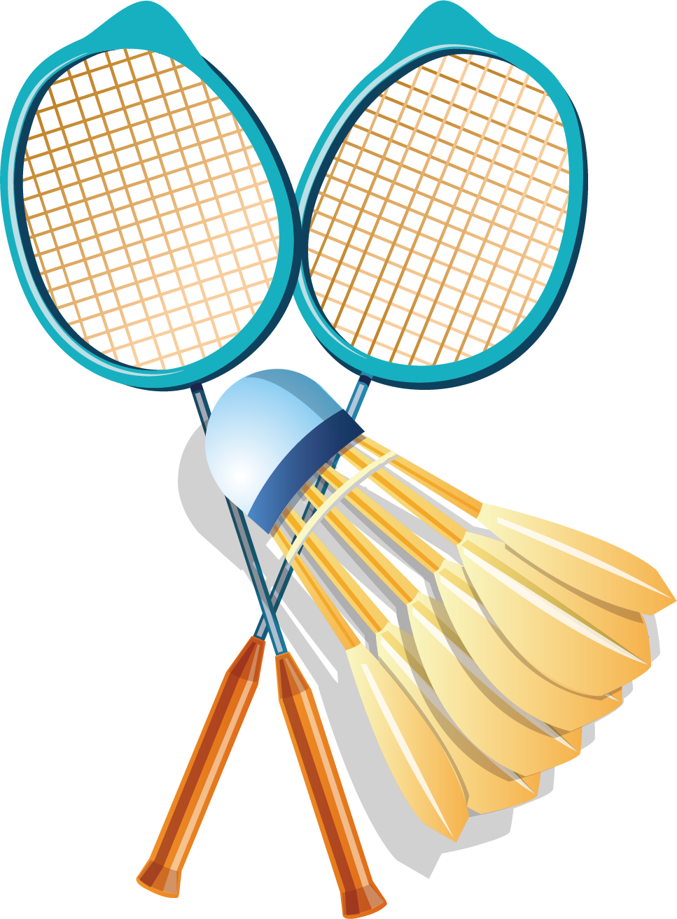logo raket badminton