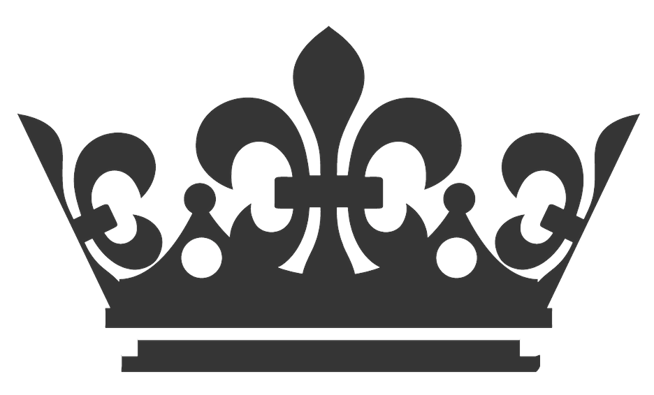 logo mahkota hitam putih