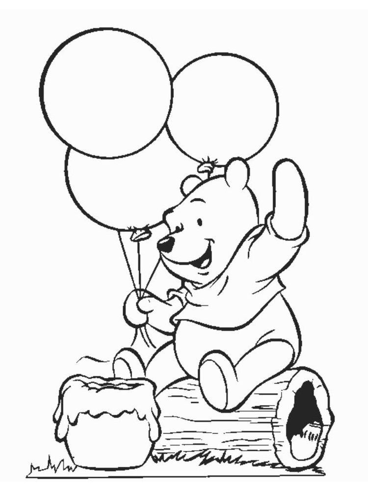 winnie the pooh coloring pages winnie the pooh as a baby coloring pages
